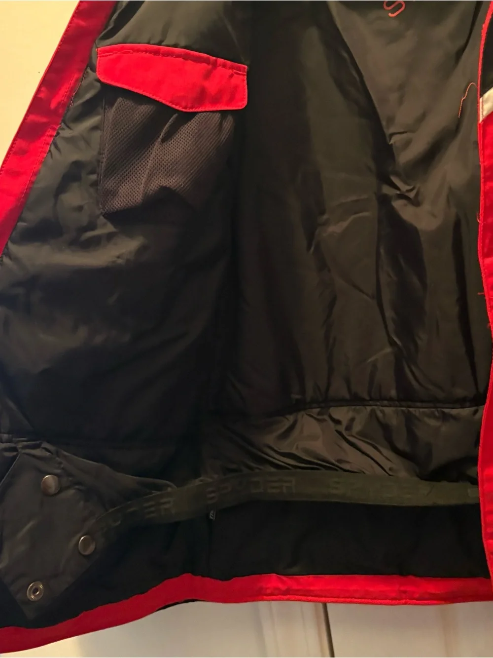 Boys Spyder Red & Black Ski Jacket
